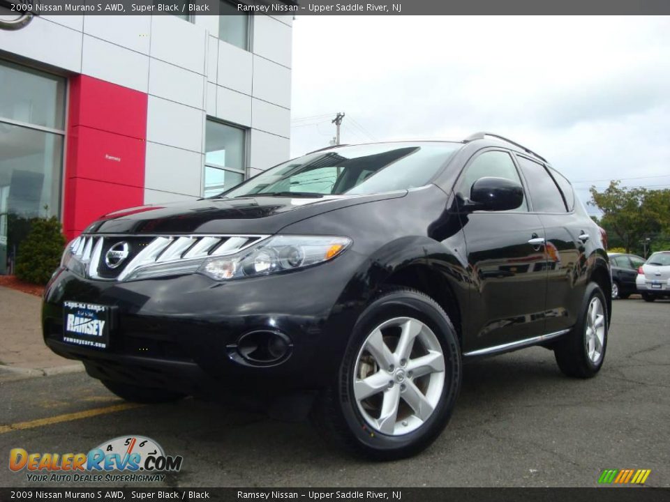 2009 Nissan Murano S AWD Super Black / Black Photo #1