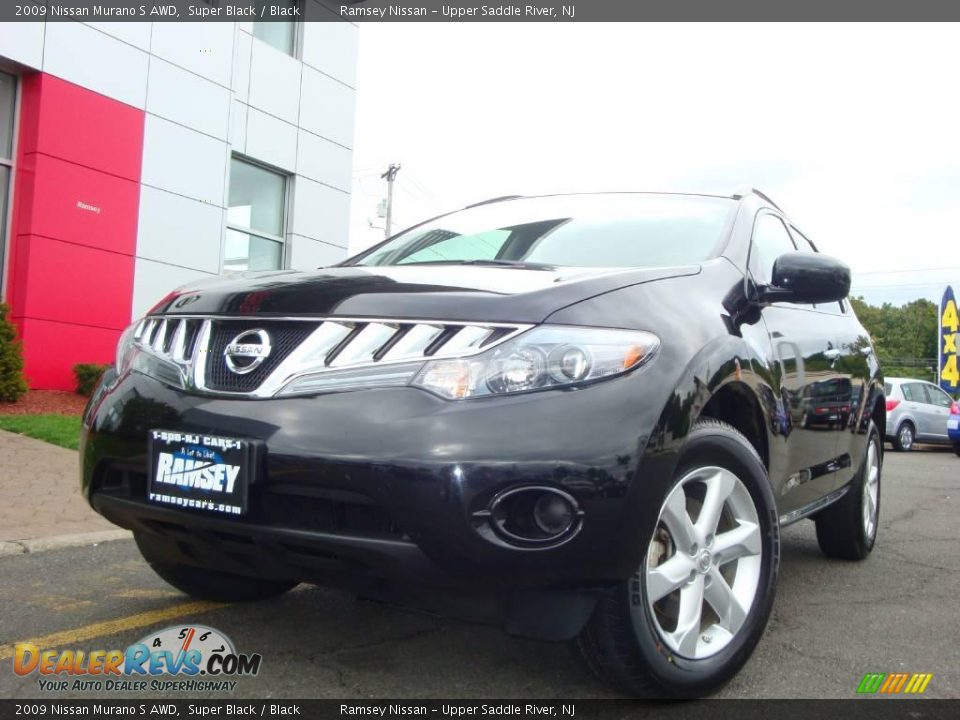 2009 Nissan Murano S AWD Super Black / Black Photo #3