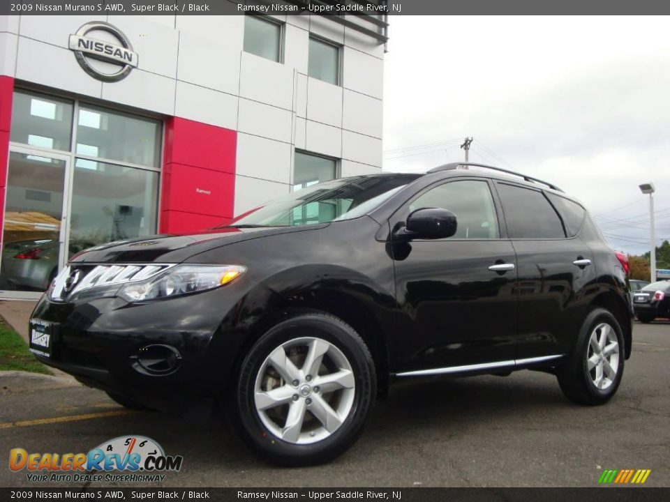 2009 Nissan Murano S AWD Super Black / Black Photo #4