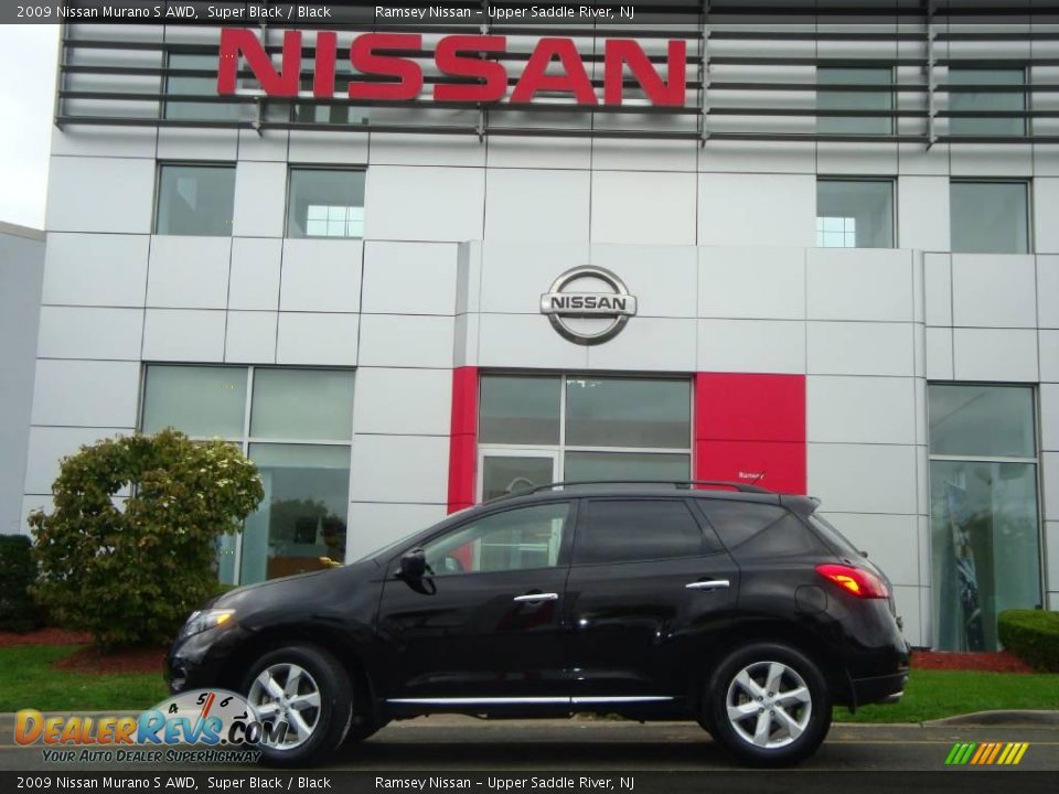 2009 Nissan Murano S AWD Super Black / Black Photo #5