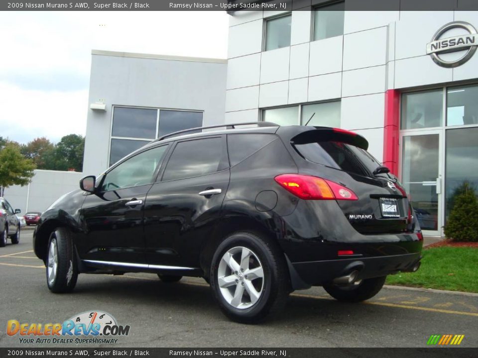 2009 Nissan Murano S AWD Super Black / Black Photo #6