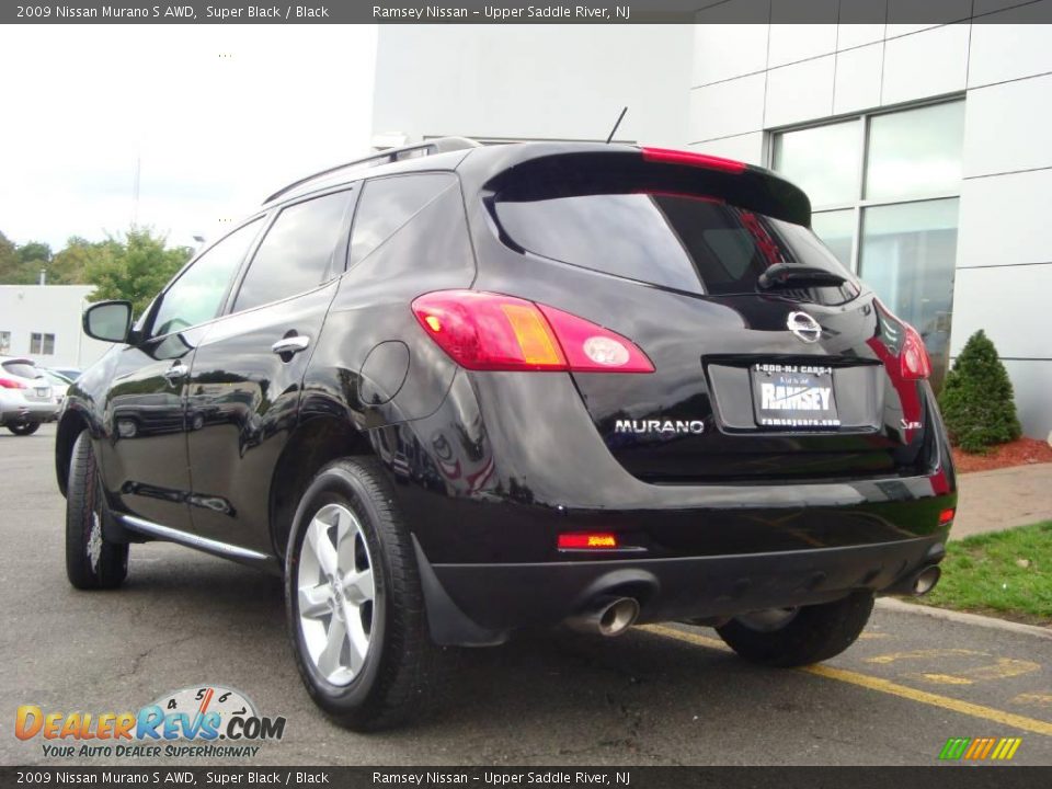 2009 Nissan Murano S AWD Super Black / Black Photo #7