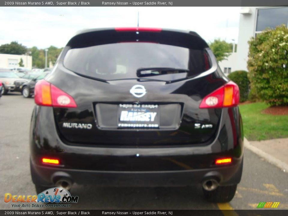 2009 Nissan Murano S AWD Super Black / Black Photo #8