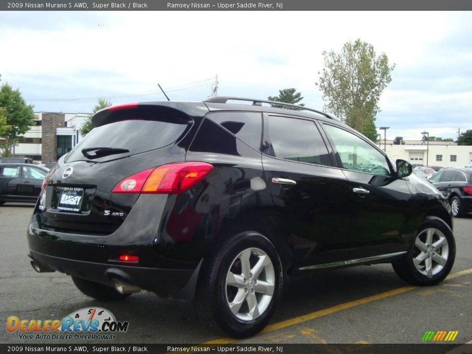 2009 Nissan Murano S AWD Super Black / Black Photo #10