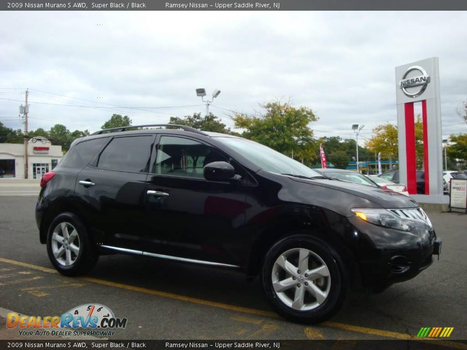 2009 Nissan Murano S AWD Super Black / Black Photo #12