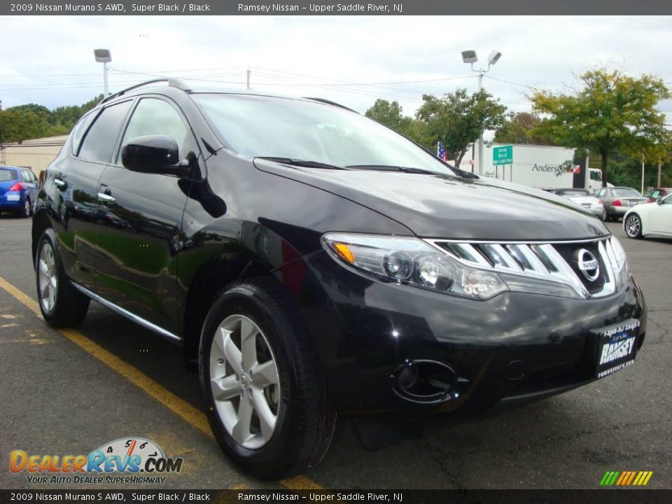 2009 Nissan Murano S AWD Super Black / Black Photo #13