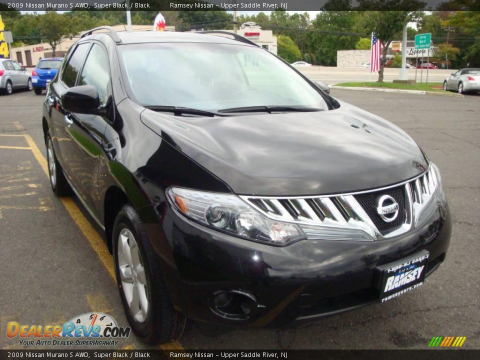 2009 Nissan Murano S AWD Super Black / Black Photo #14