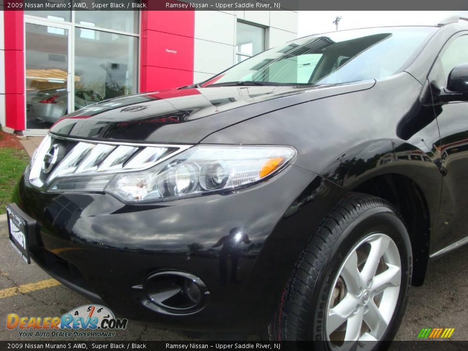 2009 Nissan Murano S AWD Super Black / Black Photo #16