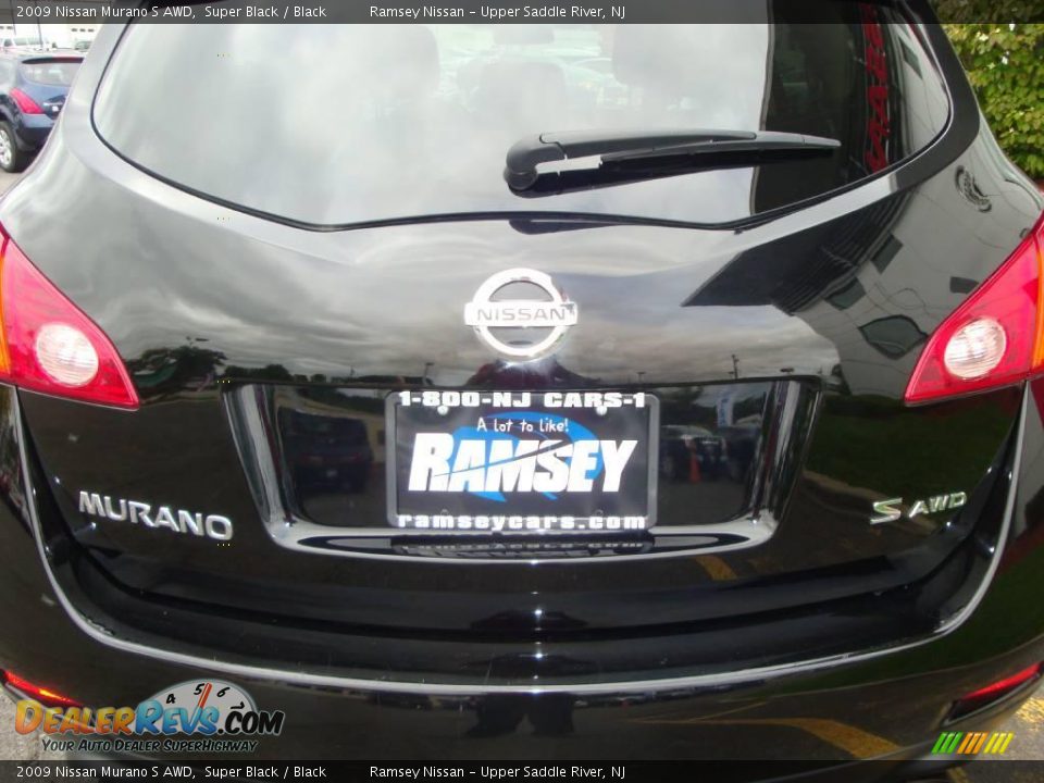 2009 Nissan Murano S AWD Super Black / Black Photo #19