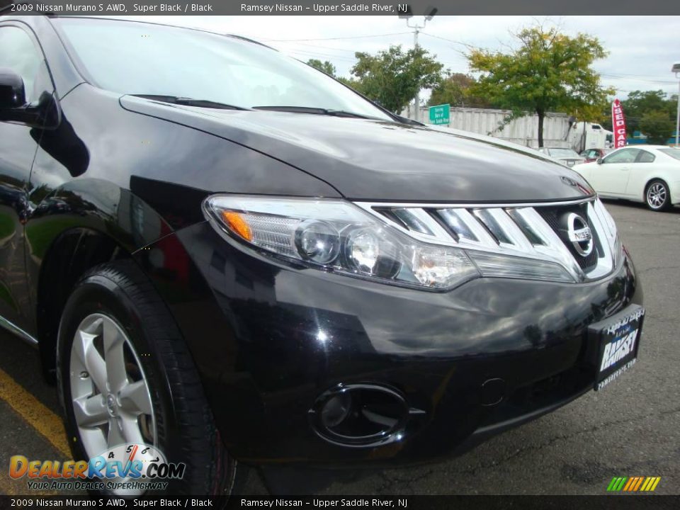 2009 Nissan Murano S AWD Super Black / Black Photo #22