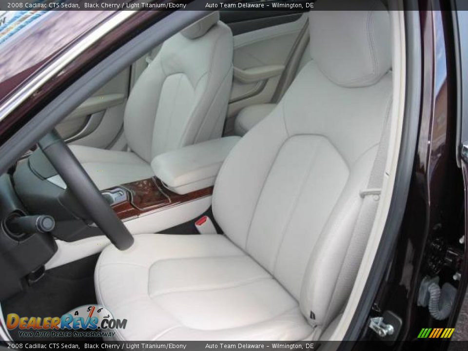 2008 Cadillac CTS Sedan Black Cherry / Light Titanium/Ebony Photo #22