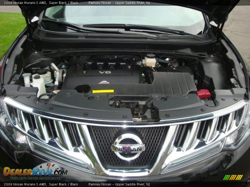 2009 Nissan Murano S AWD Super Black / Black Photo #27