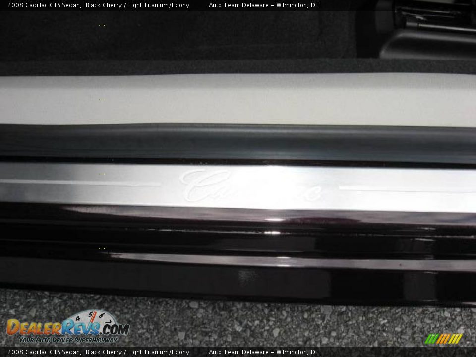 2008 Cadillac CTS Sedan Black Cherry / Light Titanium/Ebony Photo #23