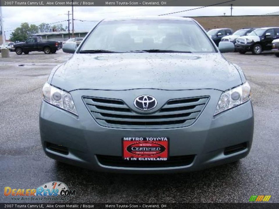 2007 Toyota Camry LE Aloe Green Metallic / Bisque Photo #8