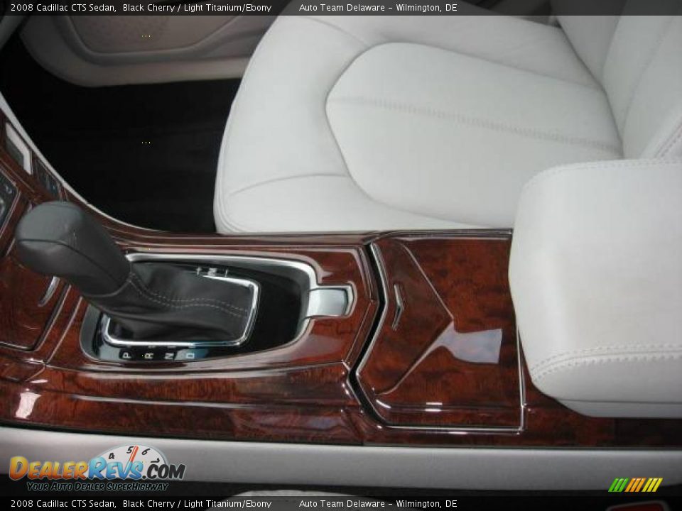 2008 Cadillac CTS Sedan Black Cherry / Light Titanium/Ebony Photo #24