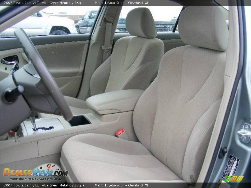 2007 Toyota Camry LE Aloe Green Metallic / Bisque Photo #9