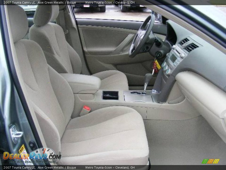 2007 Toyota Camry LE Aloe Green Metallic / Bisque Photo #13