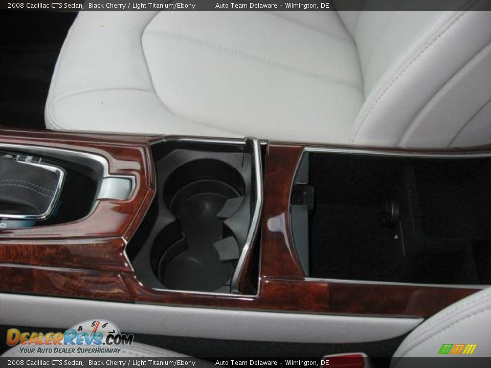 2008 Cadillac CTS Sedan Black Cherry / Light Titanium/Ebony Photo #25