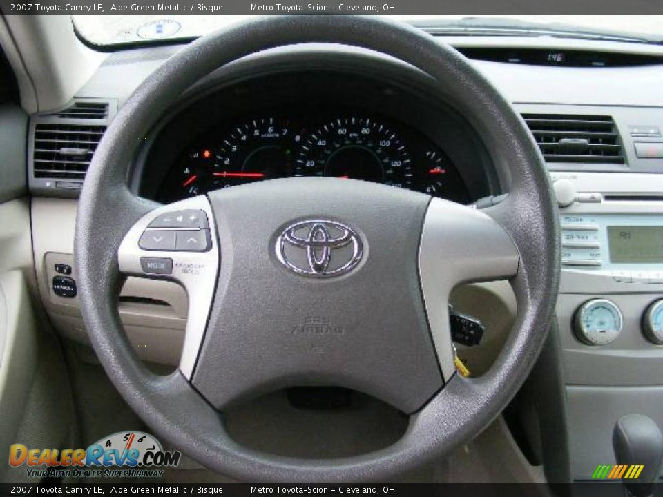 2007 Toyota Camry LE Aloe Green Metallic / Bisque Photo #15