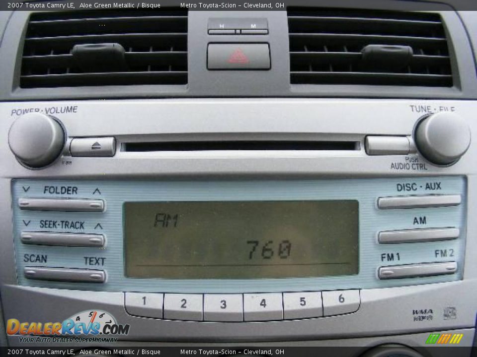2007 Toyota Camry LE Aloe Green Metallic / Bisque Photo #19