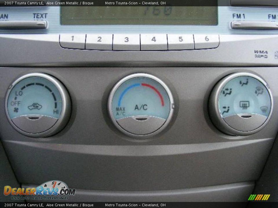 2007 Toyota Camry LE Aloe Green Metallic / Bisque Photo #20