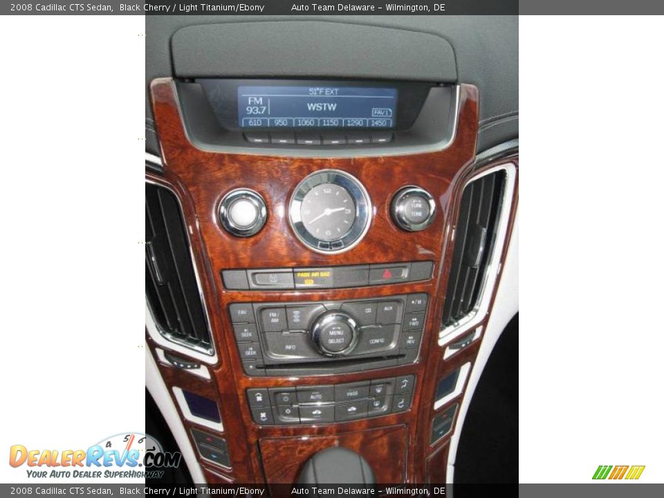 2008 Cadillac CTS Sedan Black Cherry / Light Titanium/Ebony Photo #27