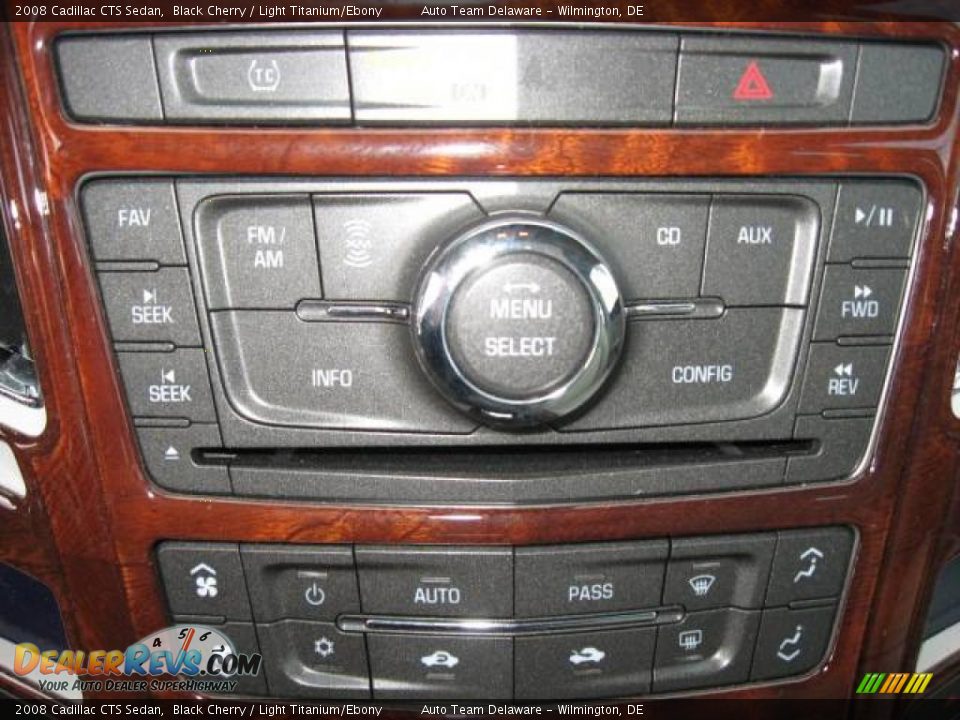 2008 Cadillac CTS Sedan Black Cherry / Light Titanium/Ebony Photo #28