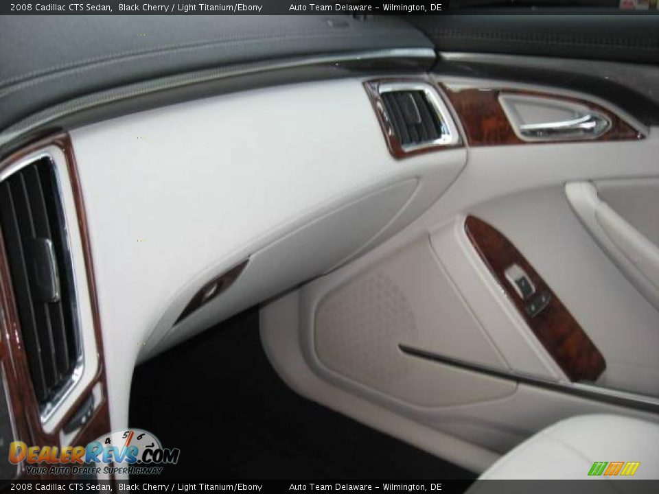 2008 Cadillac CTS Sedan Black Cherry / Light Titanium/Ebony Photo #29