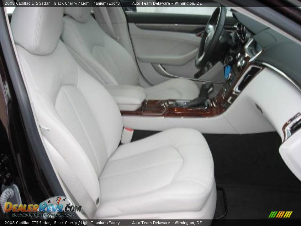 2008 Cadillac CTS Sedan Black Cherry / Light Titanium/Ebony Photo #30