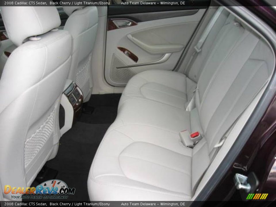 2008 Cadillac CTS Sedan Black Cherry / Light Titanium/Ebony Photo #31