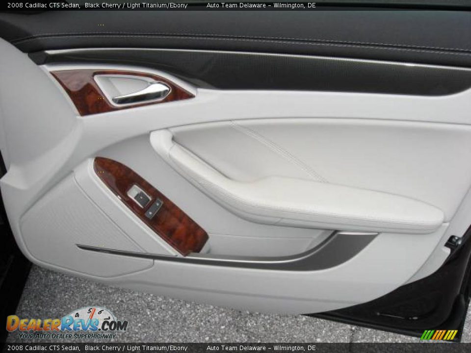 2008 Cadillac CTS Sedan Black Cherry / Light Titanium/Ebony Photo #36