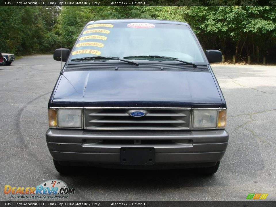 1997 Ford Aerostar XLT Dark Lapis Blue Metallic / Grey Photo #2