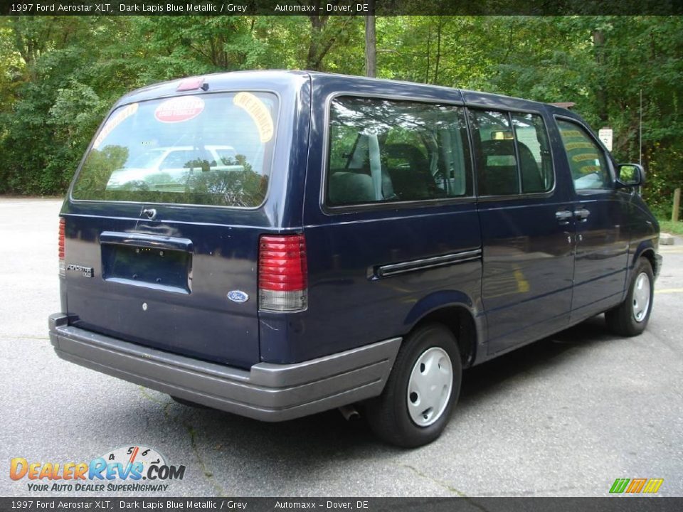 1997 Ford Aerostar XLT Dark Lapis Blue Metallic / Grey Photo #5