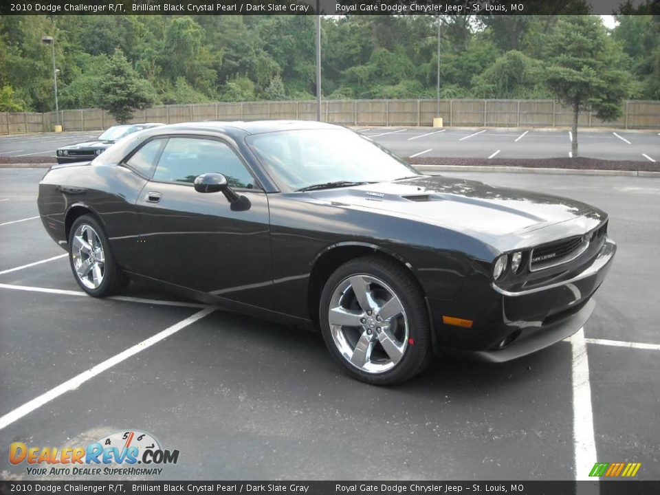 2010 Dodge Challenger R/T Brilliant Black Crystal Pearl / Dark Slate Gray Photo #1