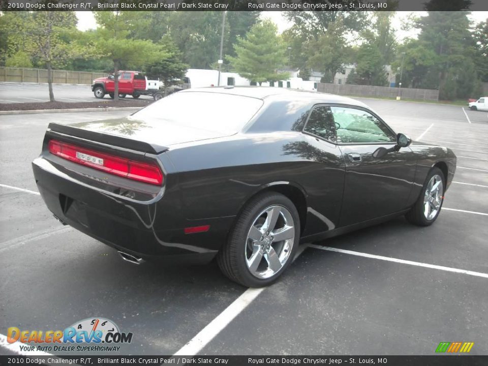 2010 Dodge Challenger R/T Brilliant Black Crystal Pearl / Dark Slate Gray Photo #4