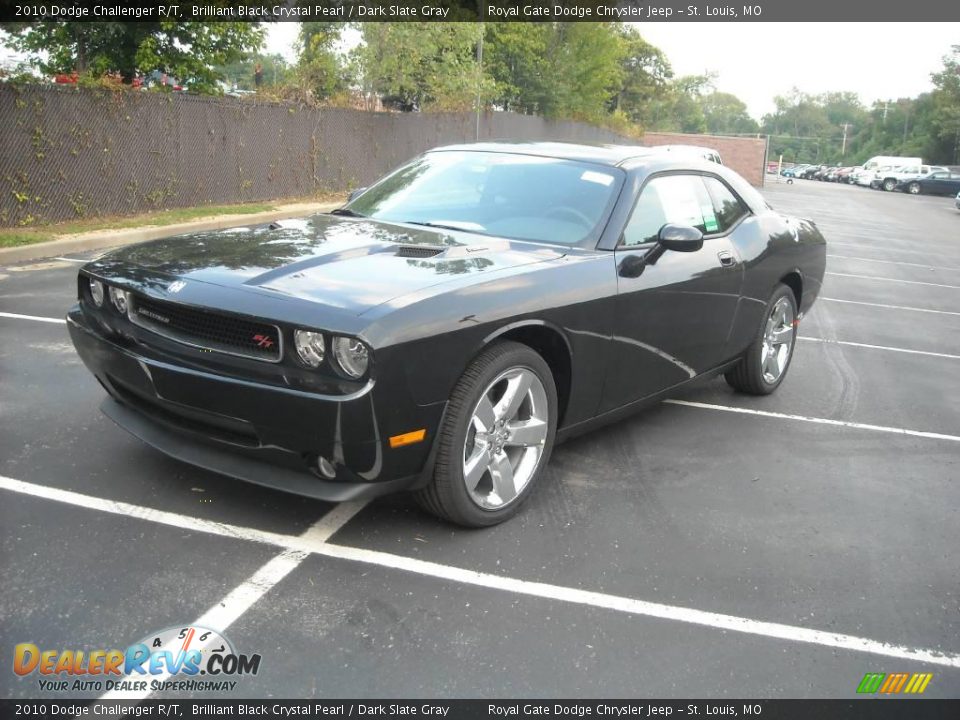 2010 Dodge Challenger R/T Brilliant Black Crystal Pearl / Dark Slate Gray Photo #8