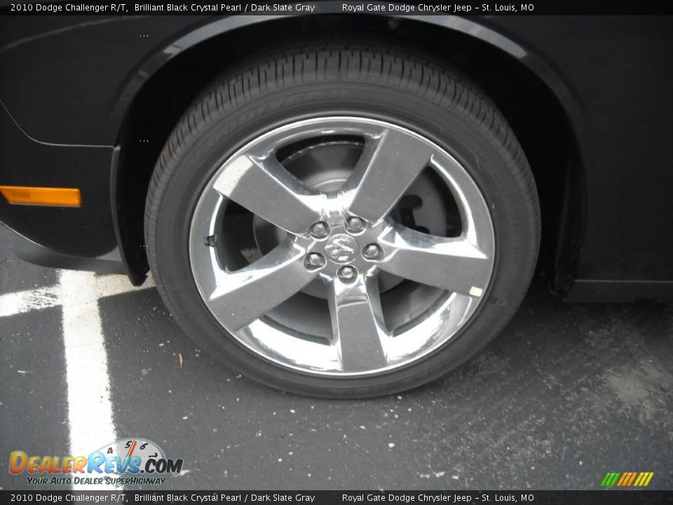 2010 Dodge Challenger R/T Brilliant Black Crystal Pearl / Dark Slate Gray Photo #9