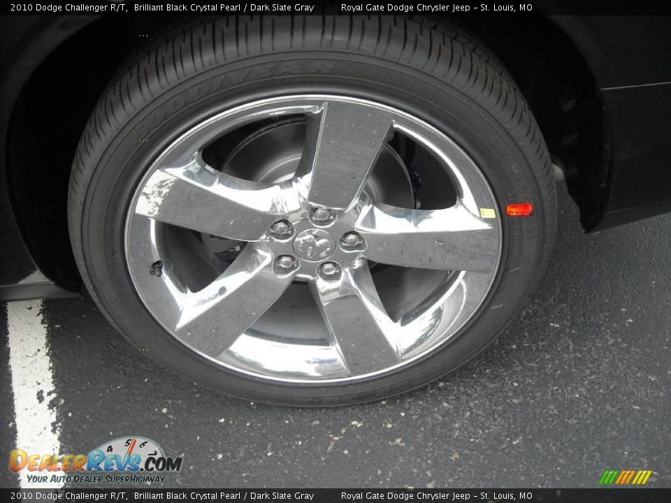 2010 Dodge Challenger R/T Brilliant Black Crystal Pearl / Dark Slate Gray Photo #10