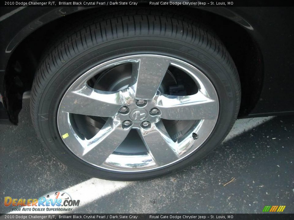 2010 Dodge Challenger R/T Brilliant Black Crystal Pearl / Dark Slate Gray Photo #12
