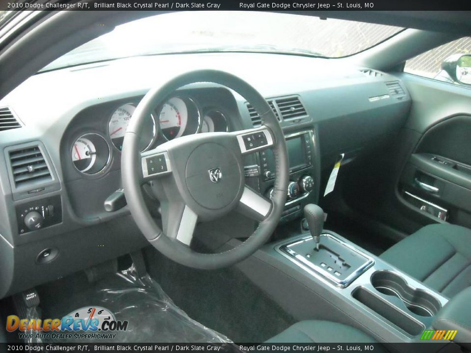 2010 Dodge Challenger R/T Brilliant Black Crystal Pearl / Dark Slate Gray Photo #23