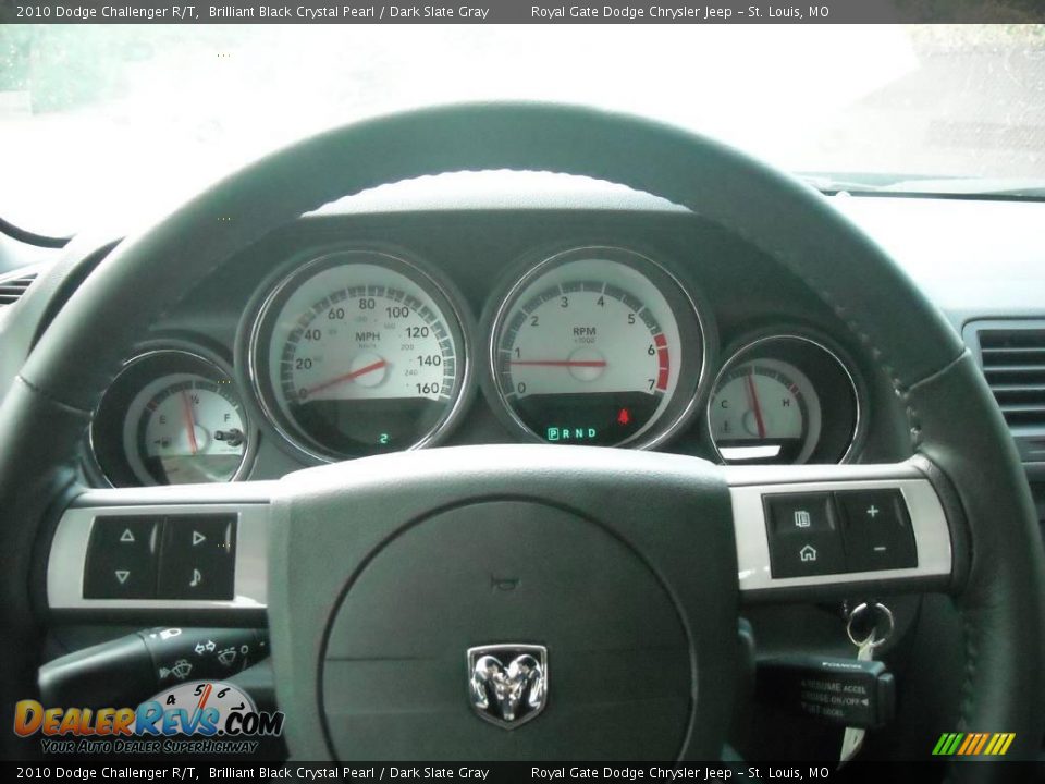 2010 Dodge Challenger R/T Brilliant Black Crystal Pearl / Dark Slate Gray Photo #24