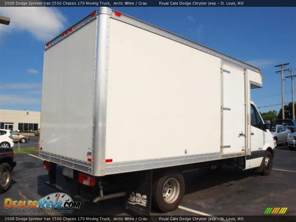 2008 Dodge Sprinter Van 3500 Chassis 170 Moving Truck Arctic White / Gray Photo #3