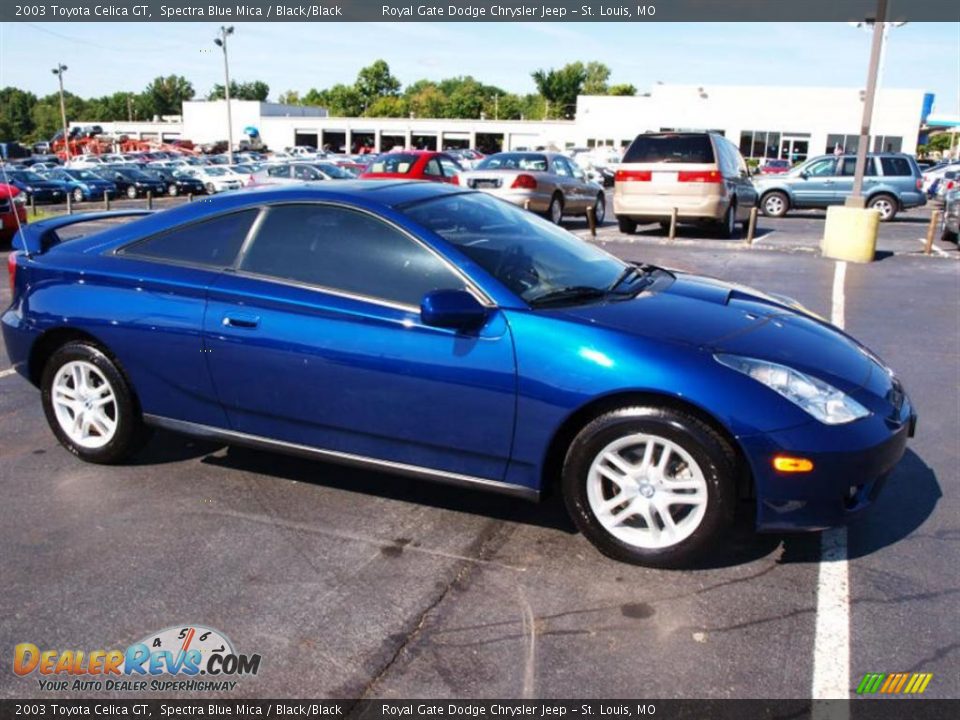 2003 Toyota Celica GT Spectra Blue Mica / Black/Black Photo #1