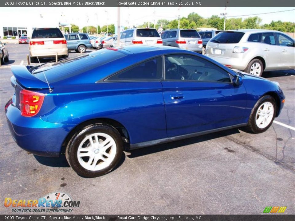 2003 Toyota Celica GT Spectra Blue Mica / Black/Black Photo #3