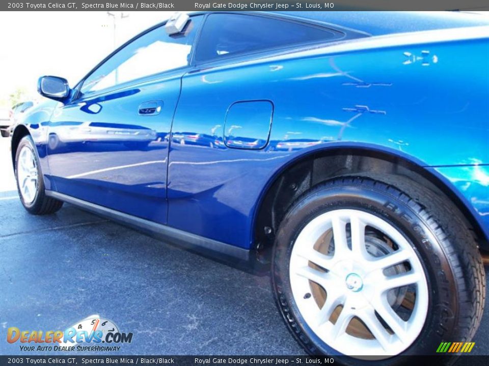 2003 Toyota Celica GT Spectra Blue Mica / Black/Black Photo #4