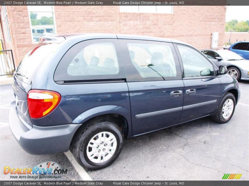 2007 Dodge Caravan SE Modern Blue Pearl / Medium Slate Gray Photo #3