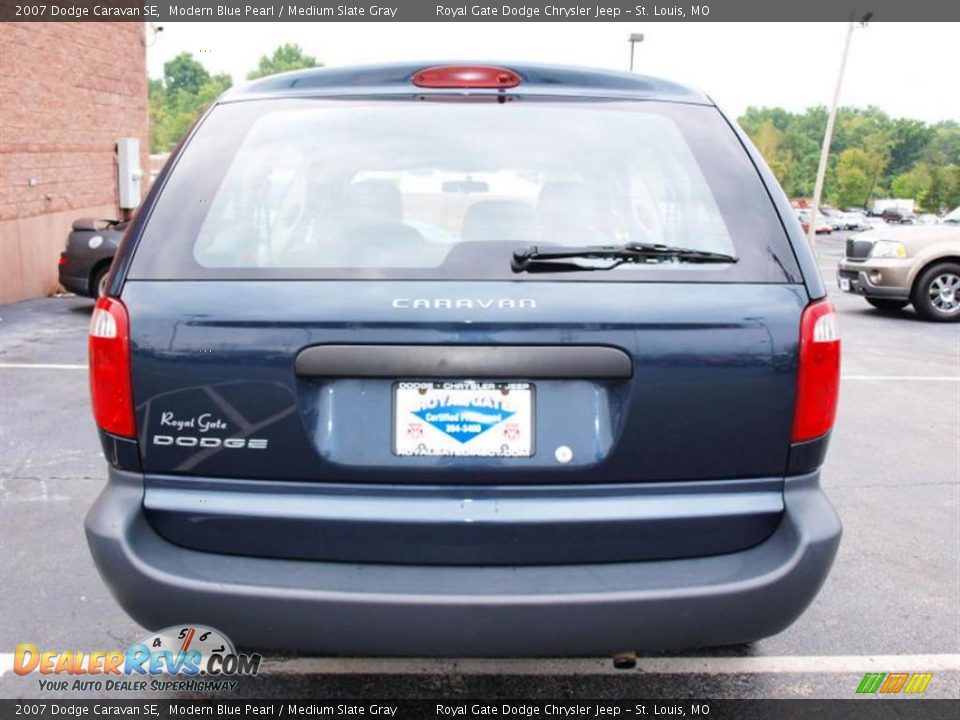 2007 Dodge Caravan SE Modern Blue Pearl / Medium Slate Gray Photo #6