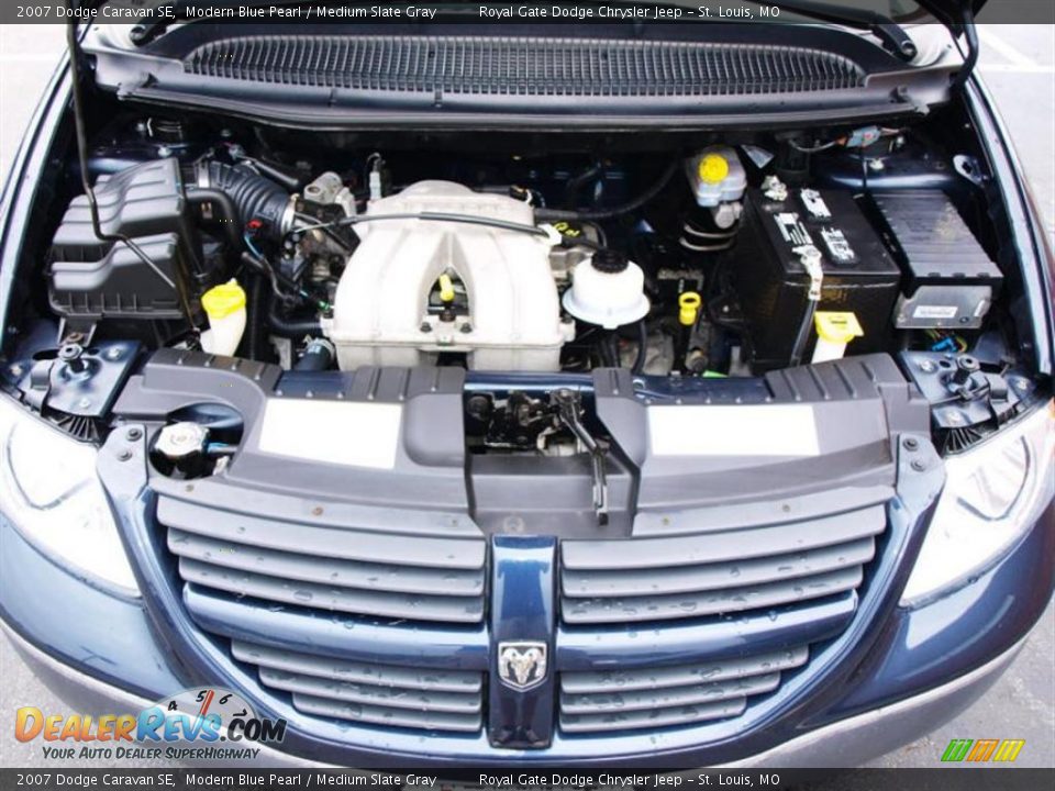 2007 Dodge Caravan SE Modern Blue Pearl / Medium Slate Gray Photo #7