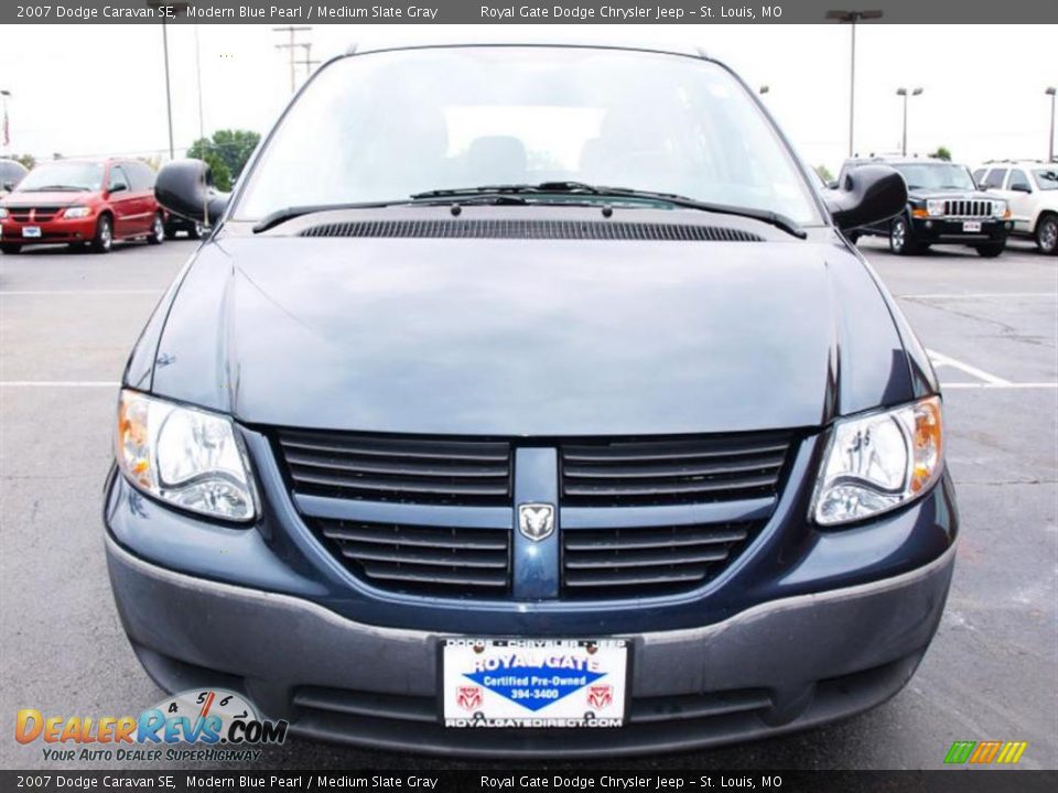 2007 Dodge Caravan SE Modern Blue Pearl / Medium Slate Gray Photo #8
