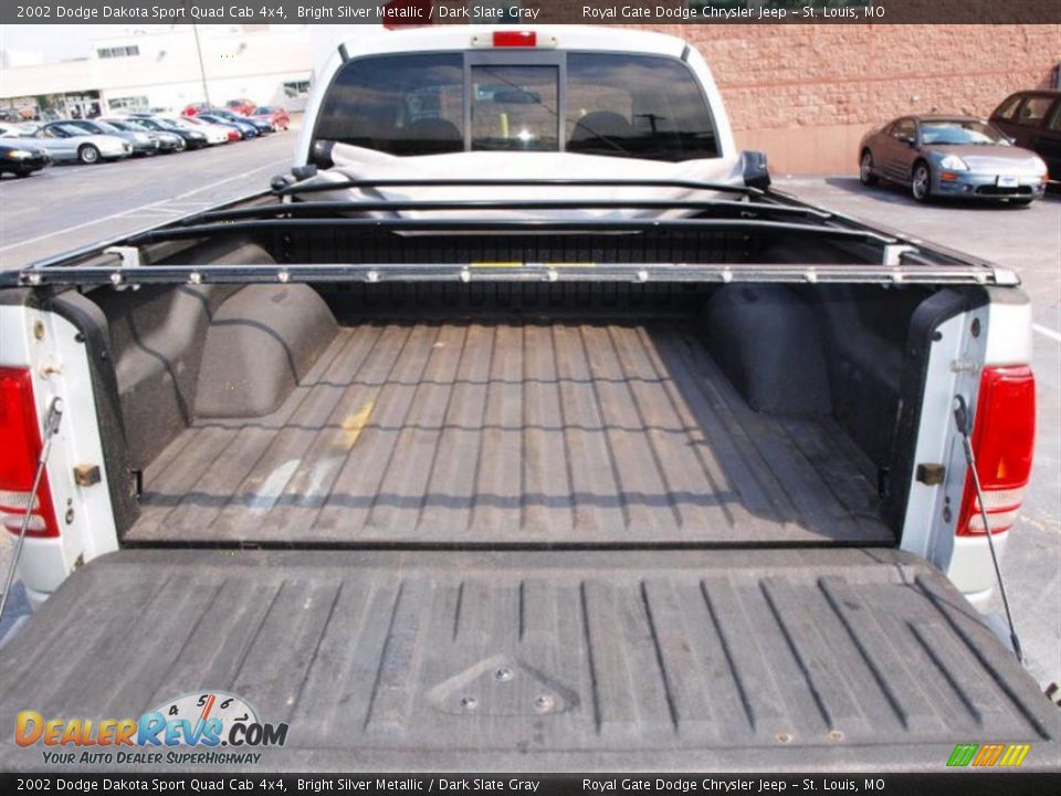 2002 Dodge Dakota Sport Quad Cab 4x4 Bright Silver Metallic / Dark Slate Gray Photo #5